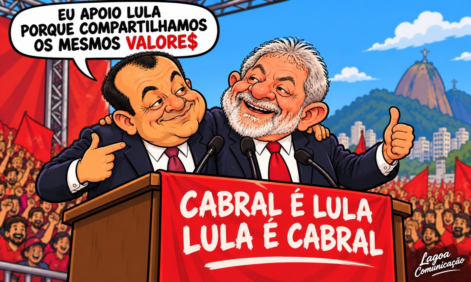 SÉRGIO CABRAL DECLARA VOTO EM LULA
